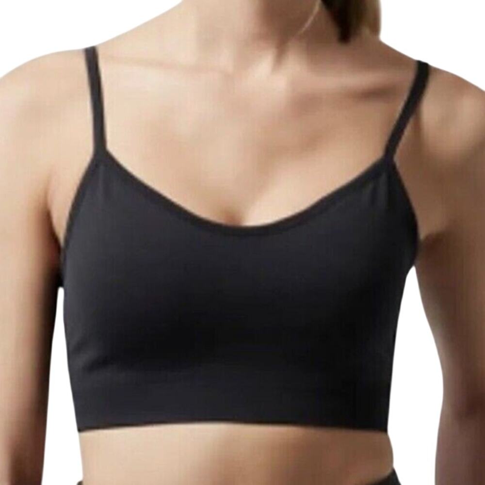 Athleta NWOT Renew Bra D-DD Size XL Black Adjustable Strap Removeable Pads